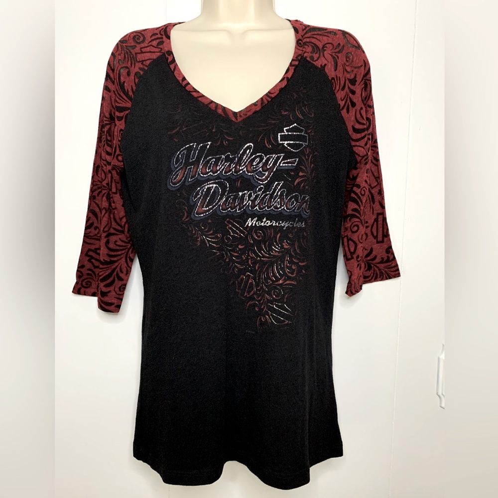 NWOT Harley Davidson 3/4  Sleeve Top